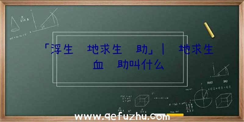 「浮生绝地求生辅助」|绝地求生锁血辅助叫什么